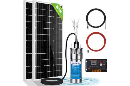 ECO-WORTHY 3.2GPM Solar Well Pump Kit for Irrigation