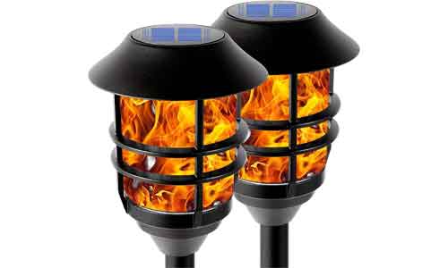 solar flame lights